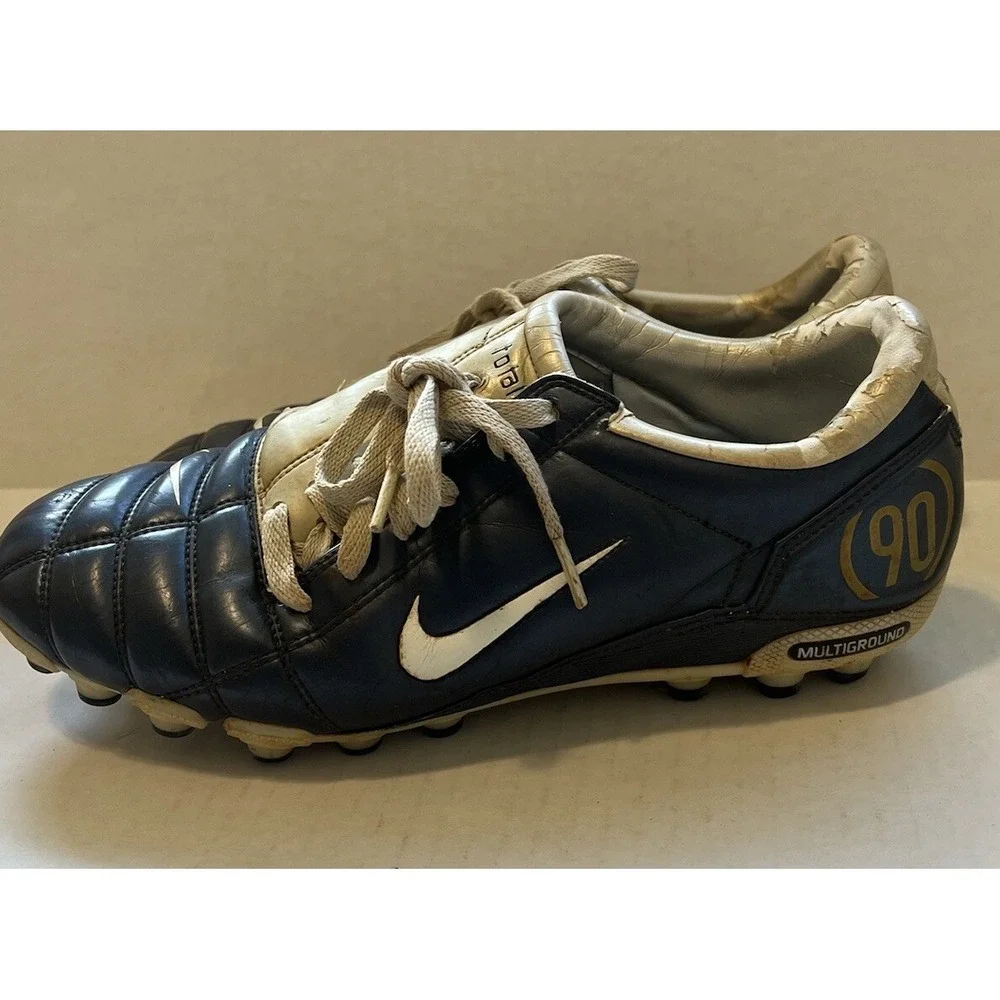 NIKE ZOOM AIR TOTAL 90 III SOCCER BOOTS CLEATS FUTBOL 312594-411 2005 US 9.5 Men